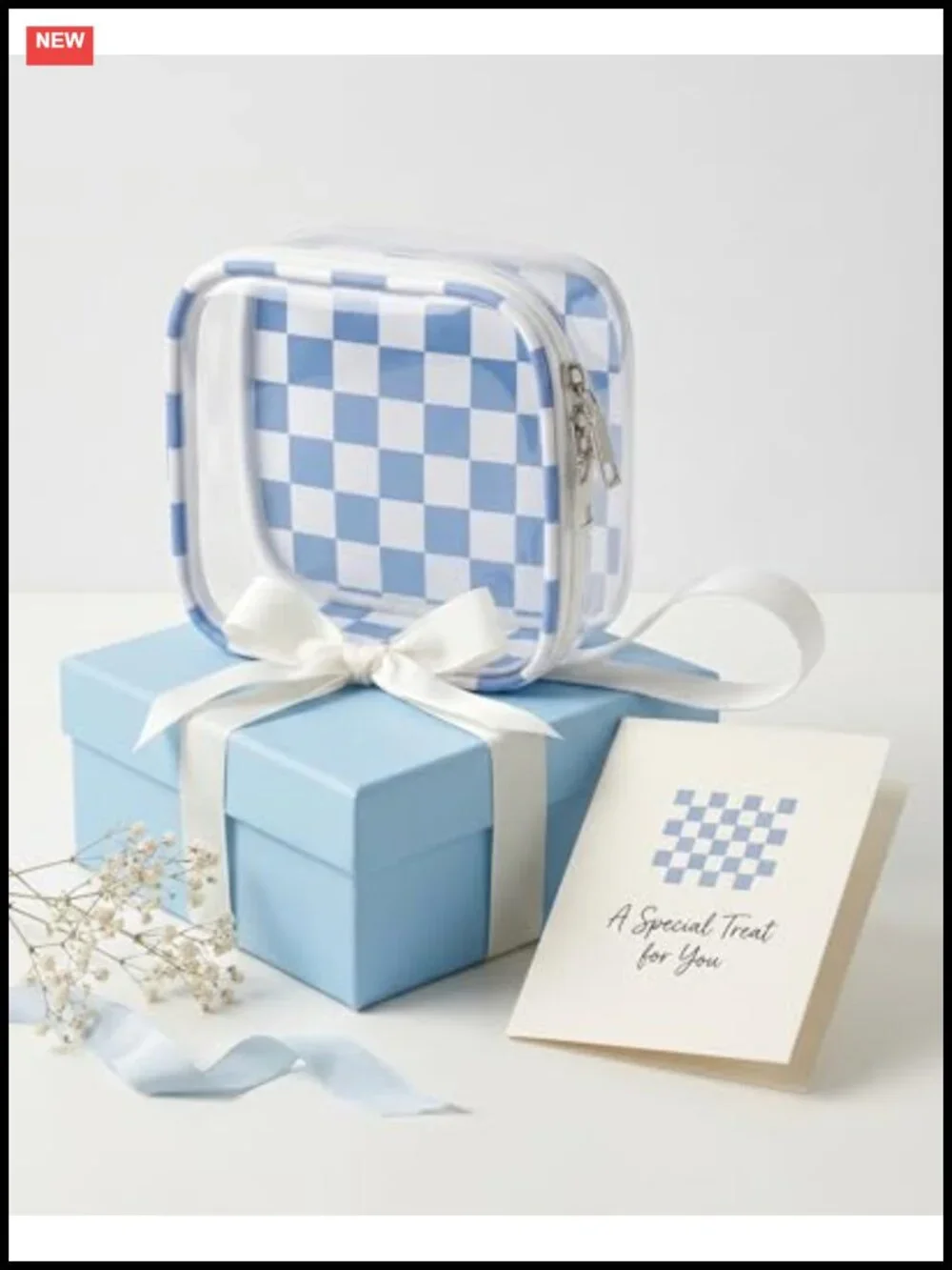 Clear Makeup Bag Mini Travel Toiletry Case with Wrist Strap